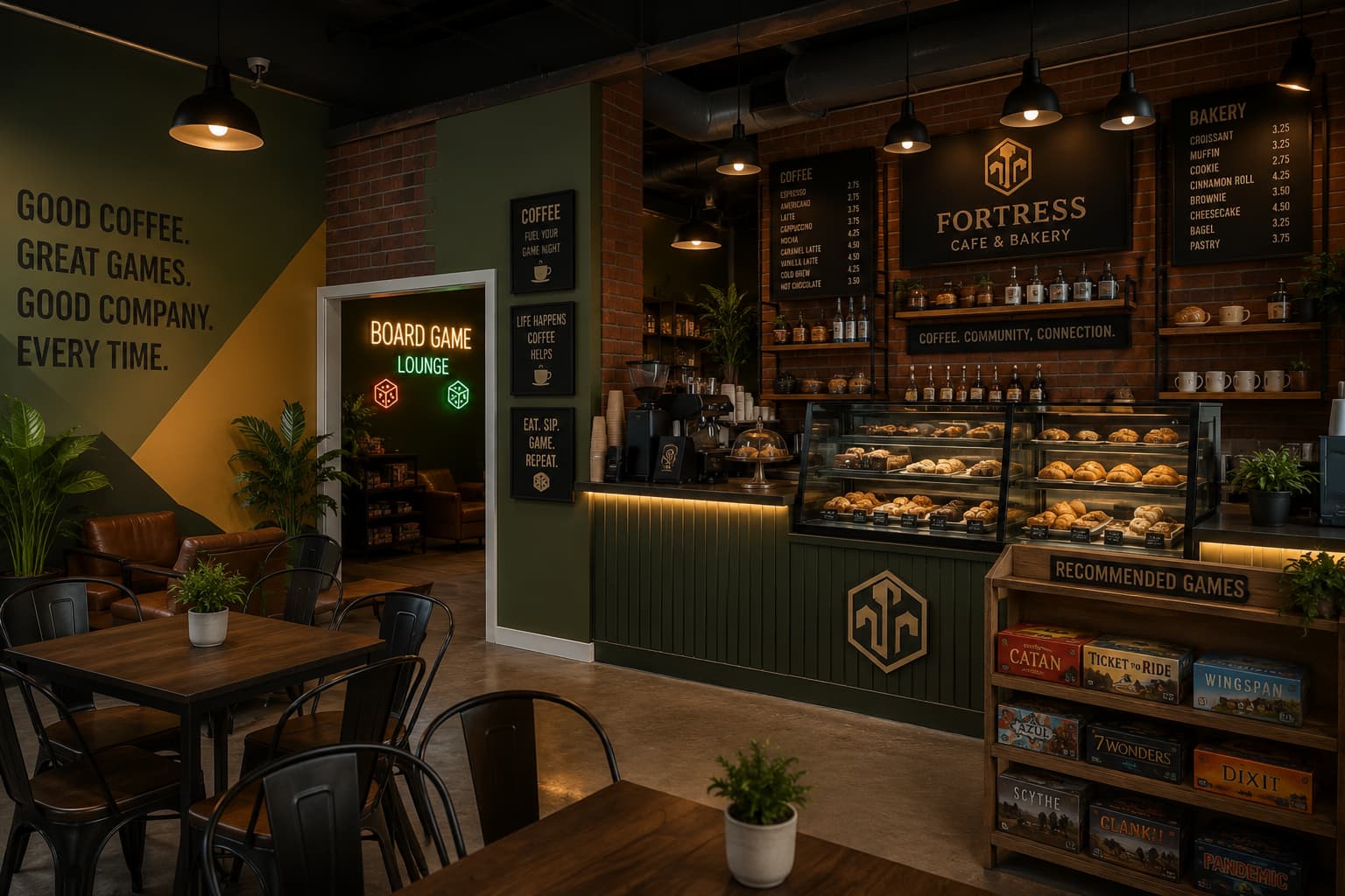 Cafe and bakery offerings